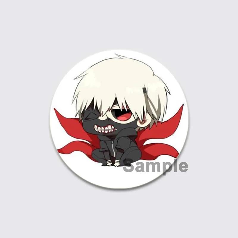 32/44/58mm Fashion Accessorie Anime Tokyo Ghoul Pin Handmade Cartoon Kaneki Ken Brooche for Backpack Cothes Collection Badge Hat Decoration