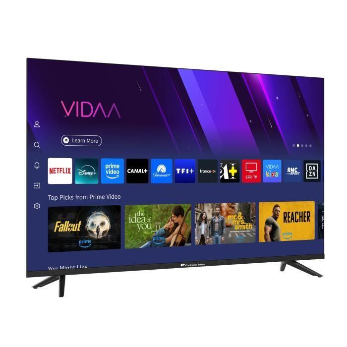 TV QLED - CONTINENTAL EDISON - CELED43SVQLD25B6 - 43'' (109 cm) - UHD 4K 3840x2160 - SMART VIDAA - 3xHDMI - 2xUSB