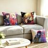L-Lycoris Recoil Chisato Takina  Pillow Case Square Double-Sided Sofa Cushion Cover Bedroom Bedside Pillow