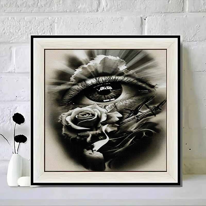 Neuankömmling 5D DIY Vollkreis Diamantmalerei "Auge" Stickerei Kreuzstich Heimdeko Geschenk