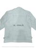 Chaqueta de cuero blanco para hombre, piel de cordero auténtica, hecha a mano, nueva chaqueta para motociclista