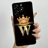 Kronenbuchstaben Handyhülle für OPPO Realme C61 4G 6,74" RMX3939 C 61 C63 Narzo N63 Hülle Quadratisch Flüssigsilikon Weiche Stoßfängerabdeckung