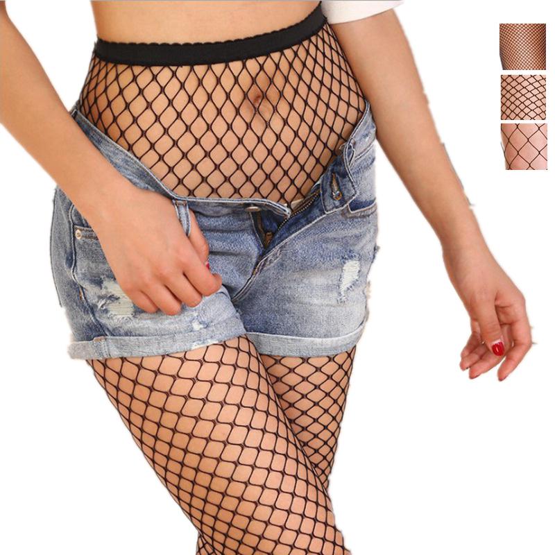Women Fishnet Sexy Stockings Multicolor Plus Size Pantyhose Colored Mesh Red Fishnets Tights Anti Hook Nylon Panty