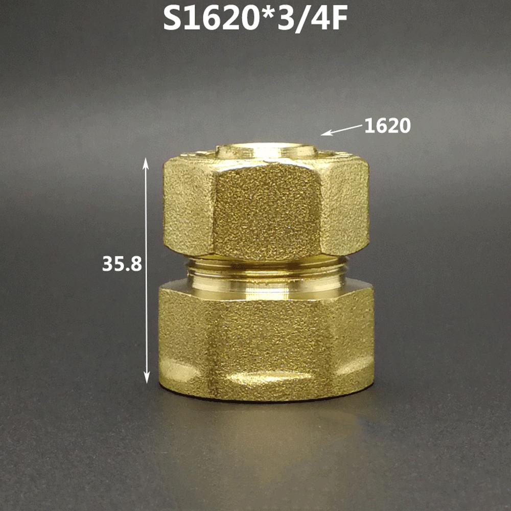 DN15 DN20 Male/Female Thread Straight Pex Pipe 1216/1418/1620/2026/2632 Fitting Aluminum Plastic Pipe Fittings