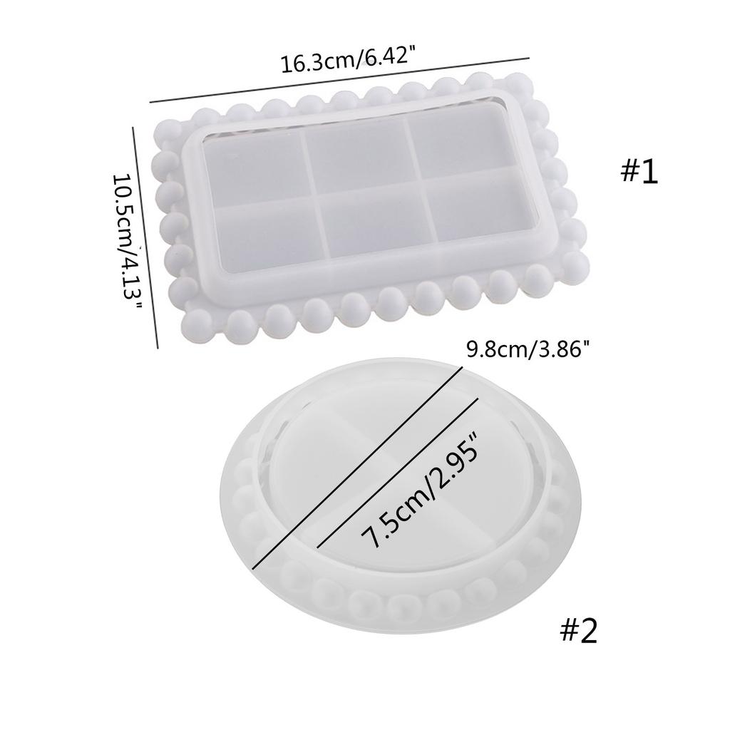 Silicone Tea Table Coaster Mold Epoxy Resin Casting Molds for Home Decorations