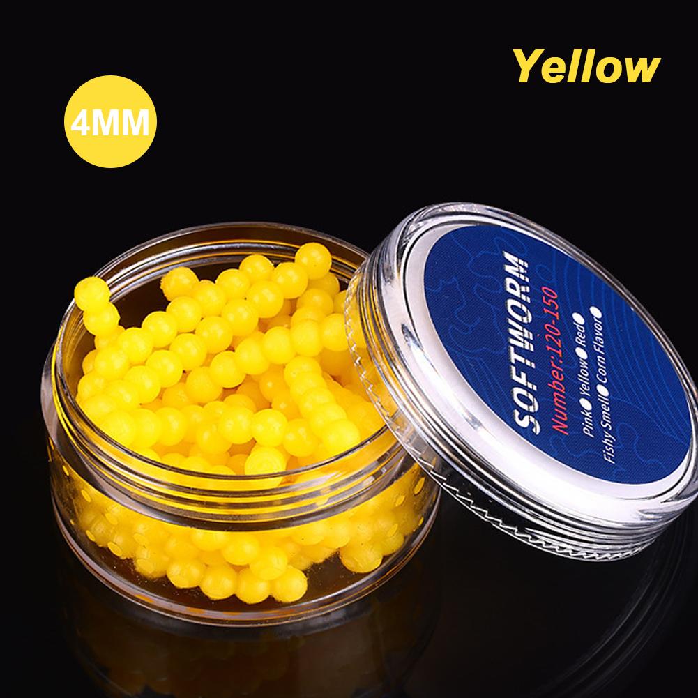 1Box 2/3/4/5MM Suspended Beads For Teasing Fishing Strawberry Corn Scented TPR Lure Root Fishing Soft Bait For Upturned-Mouth Crucian Carp
