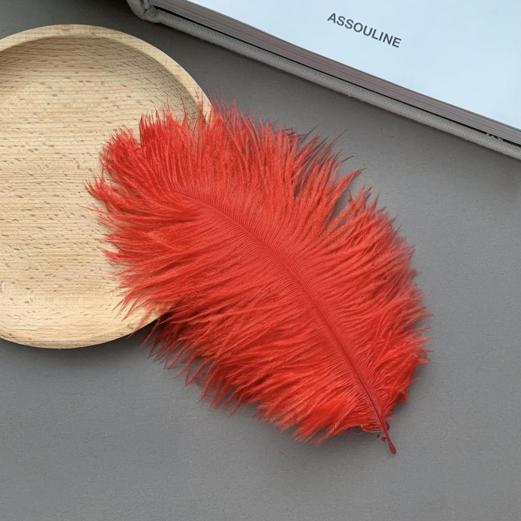 Color ostrich hair 15-20CM ostrich feather Internet celebrity photo background wall feather cake flower arrangement DIY decoration