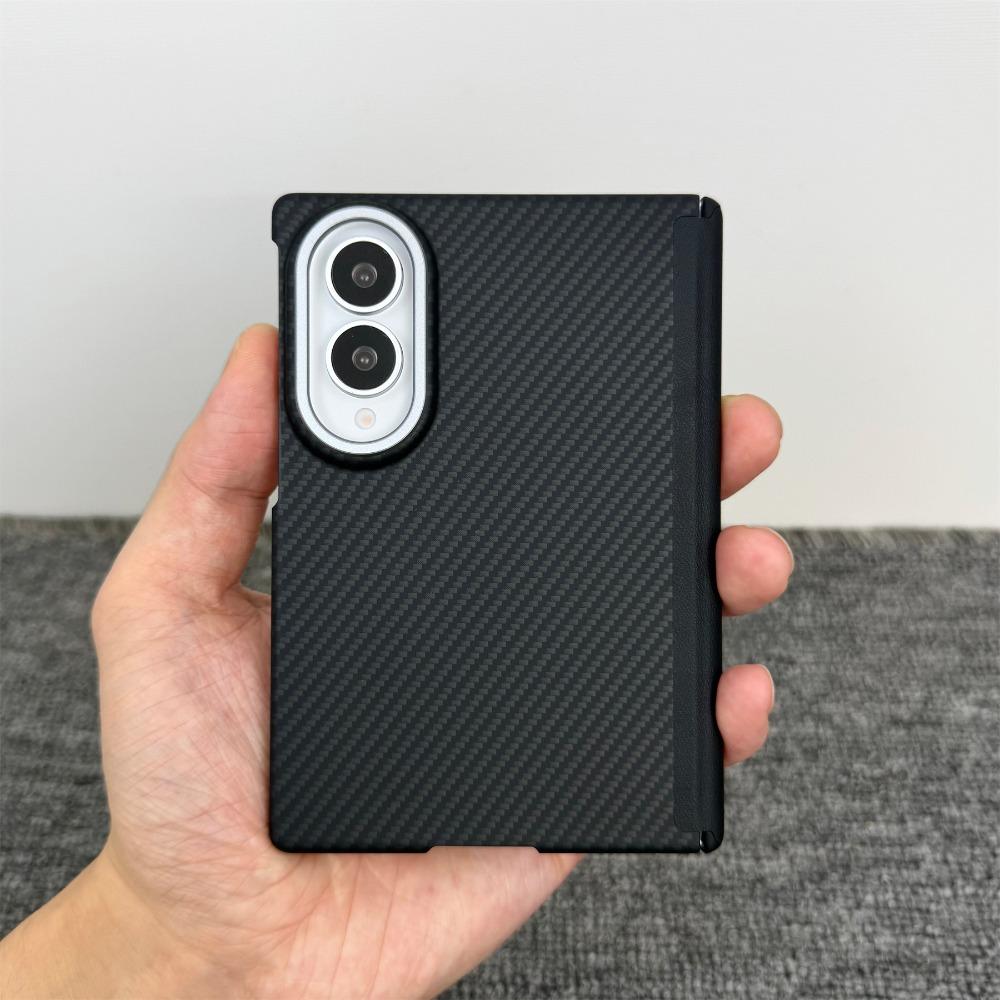For Samsung Galaxy Z Fold 8 Ultra 7 6 5 Aramid Carbon Fiber Magnetic Case Ultra-thin for Magsafe Armor Axial Protective PC Cover
