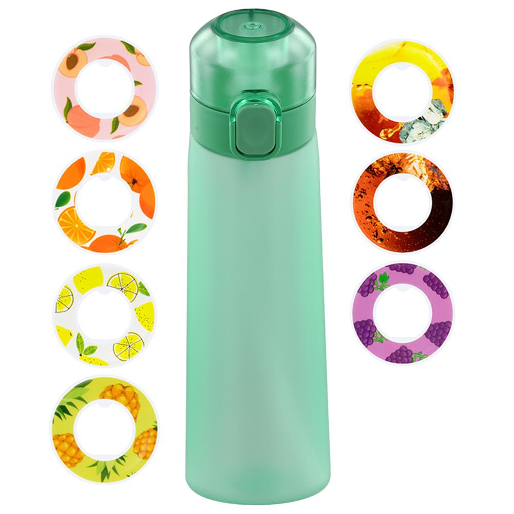 650ML Flavored Water Bottle Scent Up Water Cup 7 Fruit Fragrance Pods Water Cup With Straw Leak Proof for Outdoor Sports