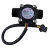 Water Flow Control Meter LCD Display Controller + G1/2" Water Hall Sensor Flow Meter Counter 1-30L/min + G1/2" Solenoid Valve Normally Closed N/C + DC