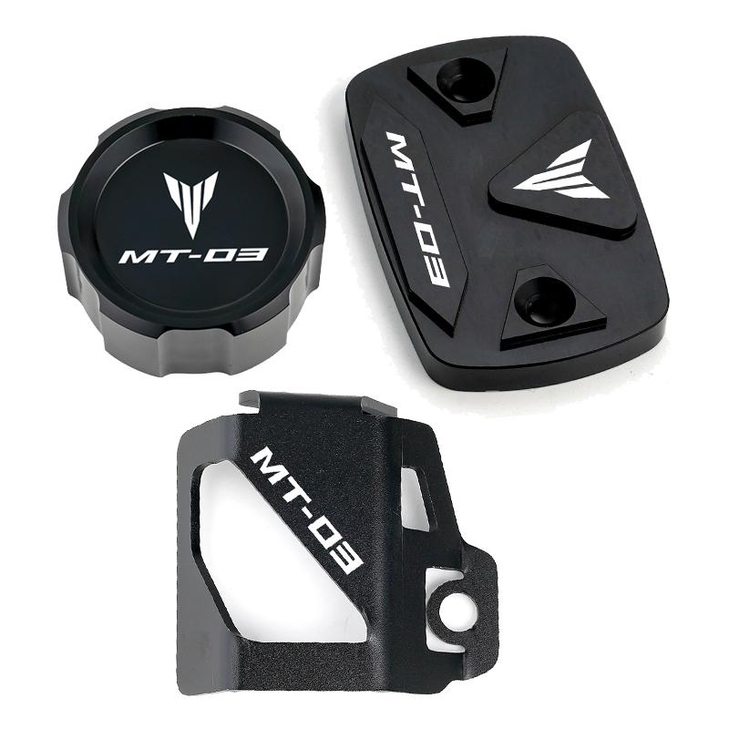 Für Yamaha MT03 2022 MT-03 2015- Motorrad Zubehör Vorne Hinten Brems Flüssigkeit Reservoir Caps Öl Abdeckung