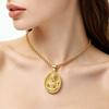 Classic Christian Catholic Jesus Christ Our Lady of Guadalupe Stainless Steel Chain Necklace for Men Women Party Amulet Jewelry