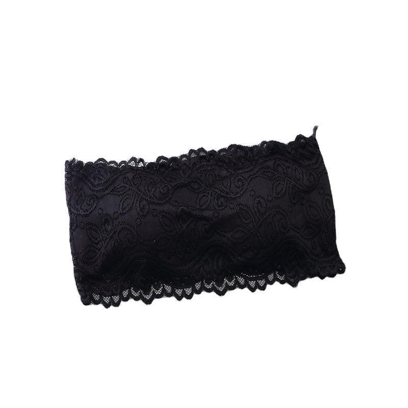 Spring and Summer Women's Lace Tube Top with Shoulder Straps - Style 826.