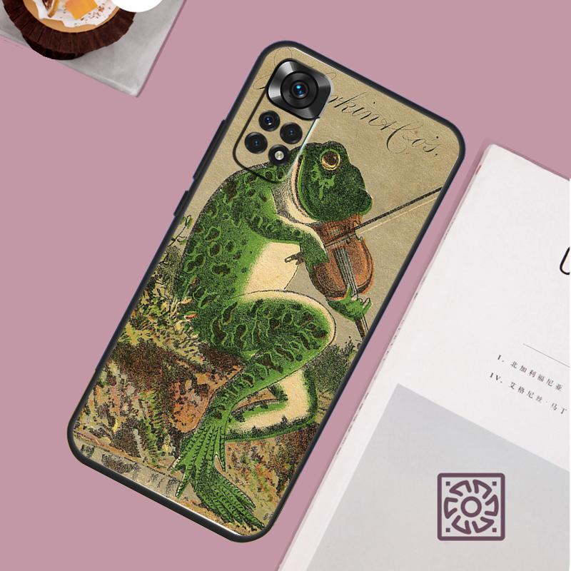 Vintage Retro Frog Mushrooms Case For Xiaomi Redmi Note 14 Pro 13 12 11 10 15 Pro Plus Redmi 15C 15 14C 13C 10C 12C Cover