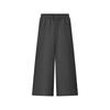 Fashionable Versatile Loose Straight Casual Pants Women Bottoms Carbon-Black L225W097-0018
