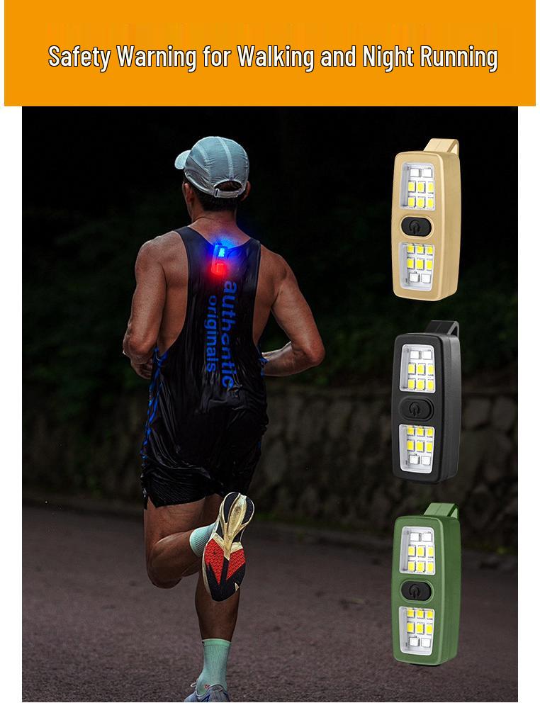LED Camping & Emergency Clip Light: Safe, Lightweight, Portable for Outdoor, Cycling, Hiking