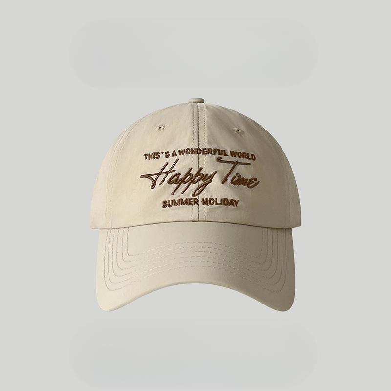 

Шляпы для мужчин и женщин Мягкие кепки и универсальные бейсболки для улицы Новая летняя корейская версия Повседневные кепки с надписями Быстросохнущие бейсболки (55-59cm)