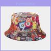 Retro Print Design Fisherman Hat With Wide Brim For Summer Fashion Fans