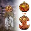 Halloween Rising Sound Scary Pumpkin Head Yard Decoration for Outdoor Garden Party Spooky Decor with Motion and Voice Effects