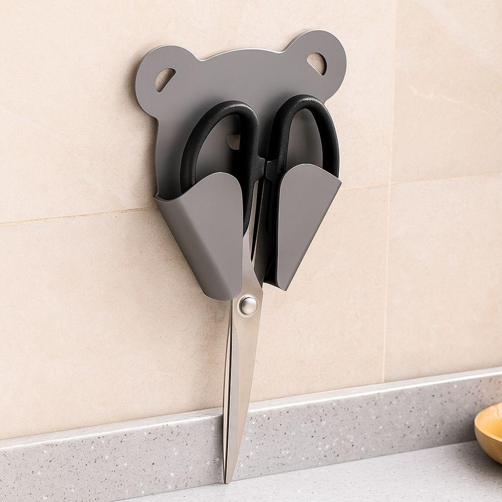 3pcs Punch-Free Scissor Holder Self-adhesive Scissor Display Shelf  Home Organization