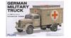 Fujimi Model Military Series German Military Truck Ambulance Model Desert Paint 1/72 No.4 Box-Shaped