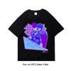 Pěst Hvězdy Severu Černé Hip-Hopové Harajuku Streetwearové Tričko s Potiskem Japonského Anime Bavlněné Ležérní Tričko Letní s Krátkým Rukávem