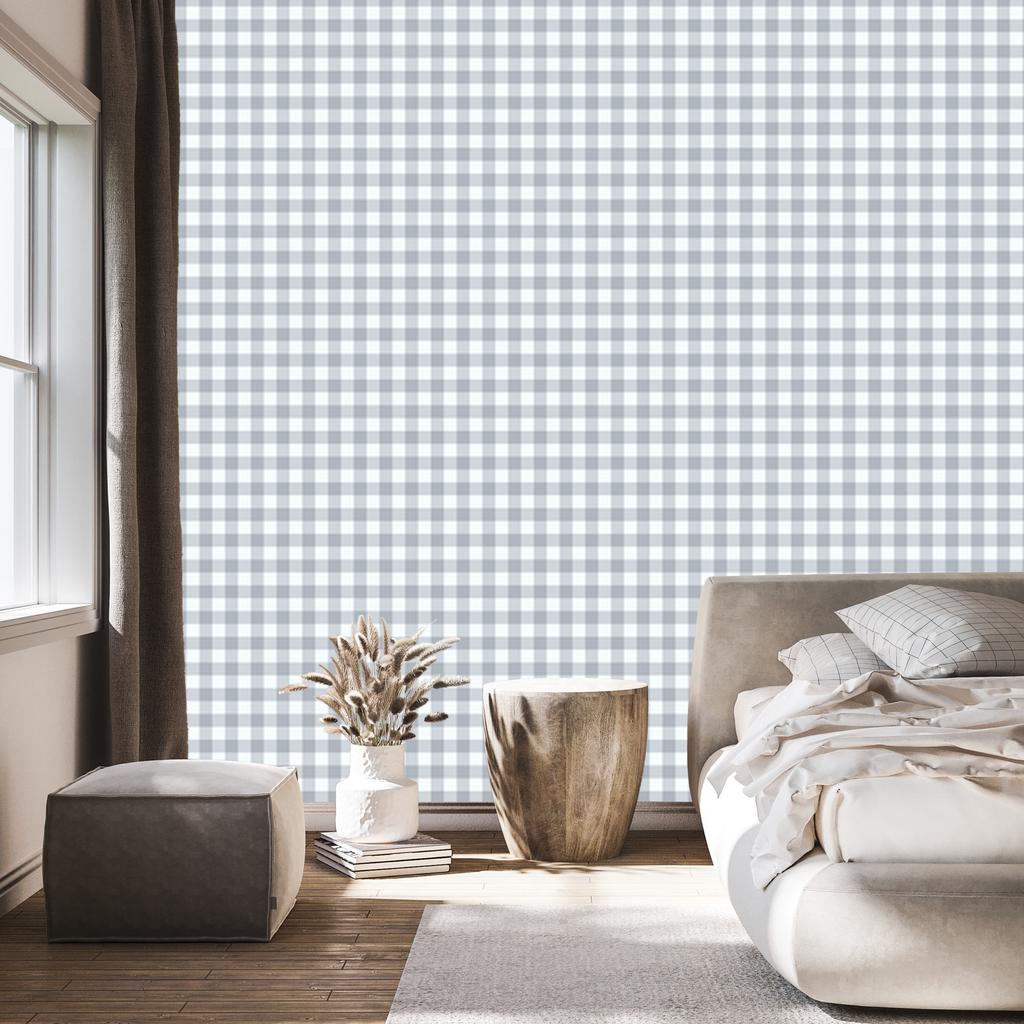 Wallpaper Fabric pattern light gray, center light gray 50x1000