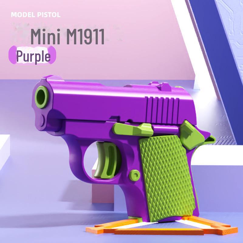 Kids' Interactive UFO Soft Bullet Gun - Parent-Child Shooting Toy with EVA Carrot Design
