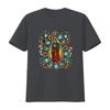 Mexican Serape Turquoise Our Lady of Guadalupe Mex Women S T Shirt Fashion Forward Style Vintage Washed Stylish Soft Homme
