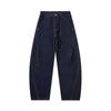 American Retro Trendy Brand Dark Blue Scimitar Jeans Men's New Trend Loose Wide-leg Casual Long Pants