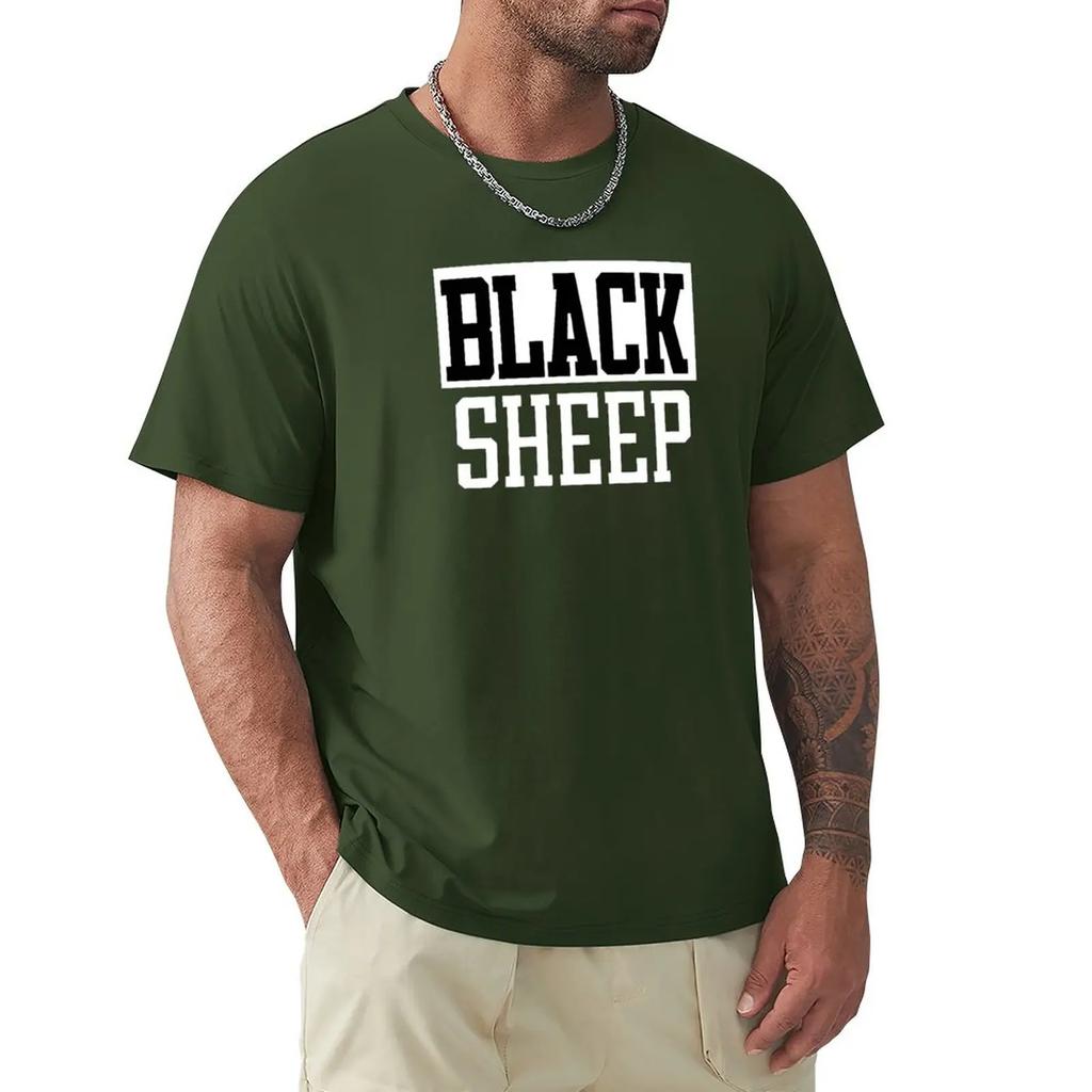 T-shirt Pecora Nera magliette nere ad asciugatura rapida per tifosi sportivi da uomo