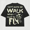 WALK Retro Harajuku Hip Hop Unisex Crew Neck Gothic T-shirt
