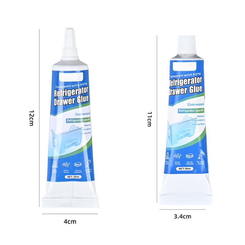 Refrigerator Drawer Glue Cold Resistant Adhesive For Fridge Plastic Tray Seal Strip Inner Wall Freezer Box Repair And Household Use