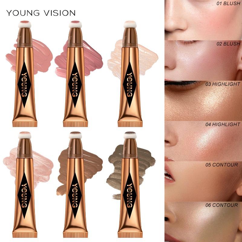 YOUNG VISION Air Cushion Contour Blush Highlighter Stick Multi-coloured Makeup Liquid Blush