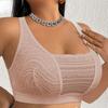 Summer Plus‑Size Wireless Bra Ultra‑Thin Breathable No‑Pad Comfortable Women Lingerie