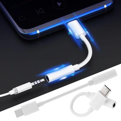 New Splitter Headphones Earphone Cable Adapter Type C USB To 3.5mm Converter USB-C Male