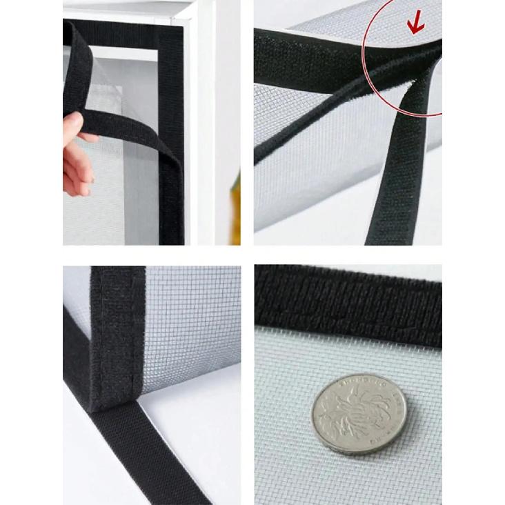 Self-Adhesive Mosquito Netting Window Screen No Drill Sand Window Curtain Self-Installation Invisible Household Insect-Proof Net Power Window 7