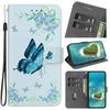 Stand Flip Wallet Case für Oneplus CE 3 2 Lite Nord 3 2T N30 N20 SE 4G ACE 2v CE4 5G Flip Bemaltes Muster Wallet Case