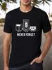 Retro Floppy Disk VHS Cassette Never Forget T-shirt