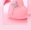 Cupid's Heart S925 Sterling Silver Necklace – Elegant Angel Pendant for Women, Ideal Gift for Girlfriend