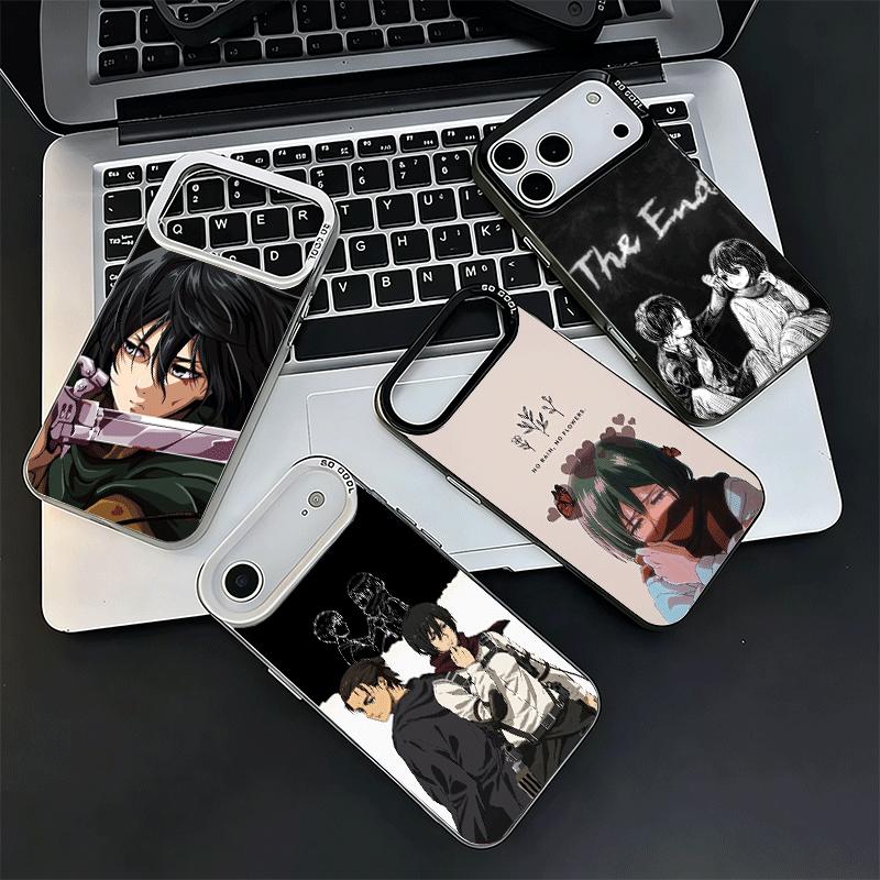 A-Attack On T-Titan Mikasa Soft Phone Case for iPhone 15 16 17 Pro Max 17Air 16E 14 Plus 13 12 Mini Shockproof Cover Back Shell