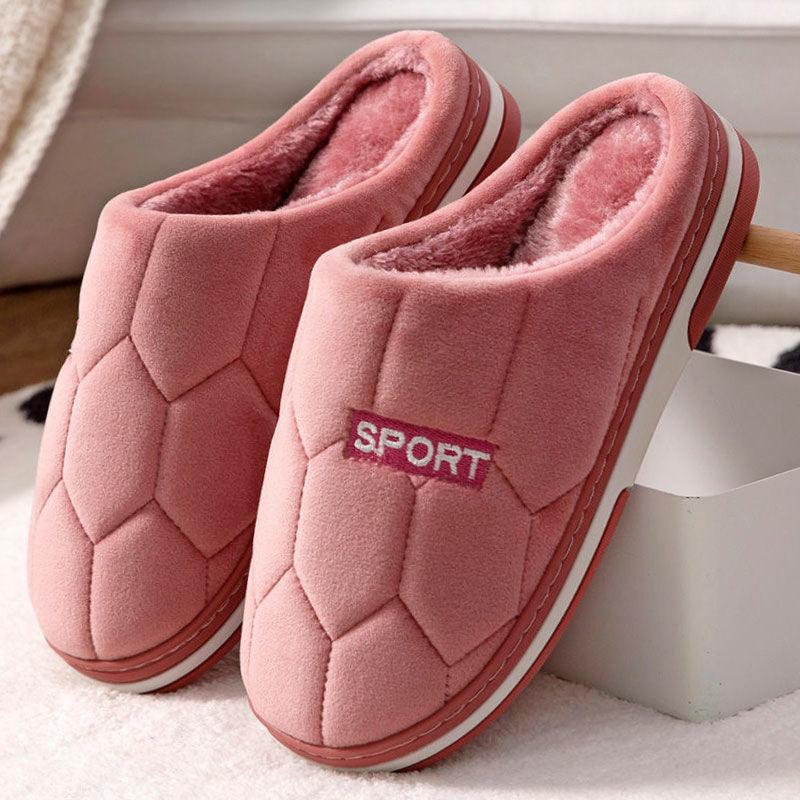 Pantofole da uomo extra large in cotone con suola morbida: Calzature da interno comode e antiscivolo per autunno e inverno.