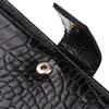 Slim Wallet for Men Made of Genuine Leather with Crocodile Embossing CANPELLINI 21914 Black