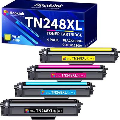 Tonerkartuschen - SPIELSTABIL - TN-248XL - 4er-Pack - Kompatibel mit Brother - Hohe Kapazität