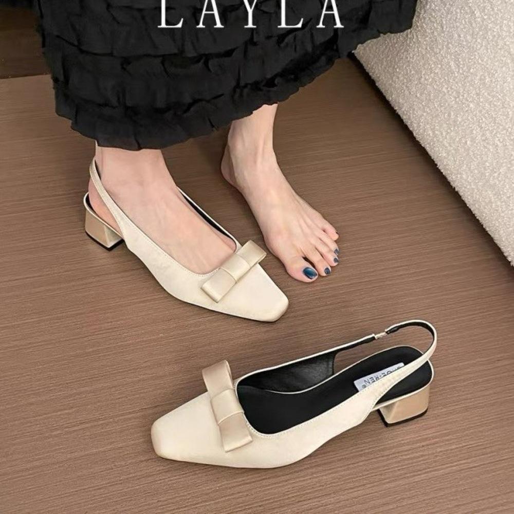 Butterfly-knot Design Heeled Sandals Women 2026 Fashion Elegant Dress Shoes Female Pointed Toe Pumps Women Slingback High Heels