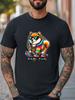 Retro Skater Shiba T-Shirt Colorful Cool Dog T-Shirt Men Women Unisex T-Shirt Unisex T-Shirt