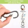 2Pcs 304 Stainless Steel Dog Leashes Clasp Multipurpose Pet Leash Buckle  for Dog Walking
