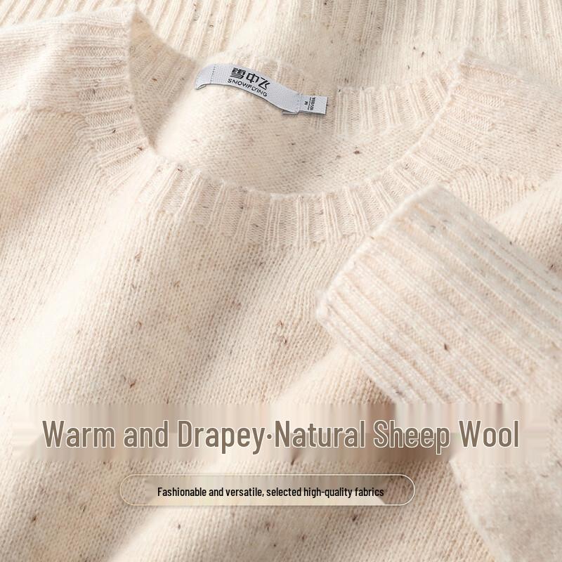 

SNOWFLYING Women s Autumn/Winter Round Neck Wool Sweater
