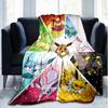 Eeveelutions Print Flannel Blanket, Soft Warm Lightweight Throw Blanket for Living Room,Sofa Bed Camping Office