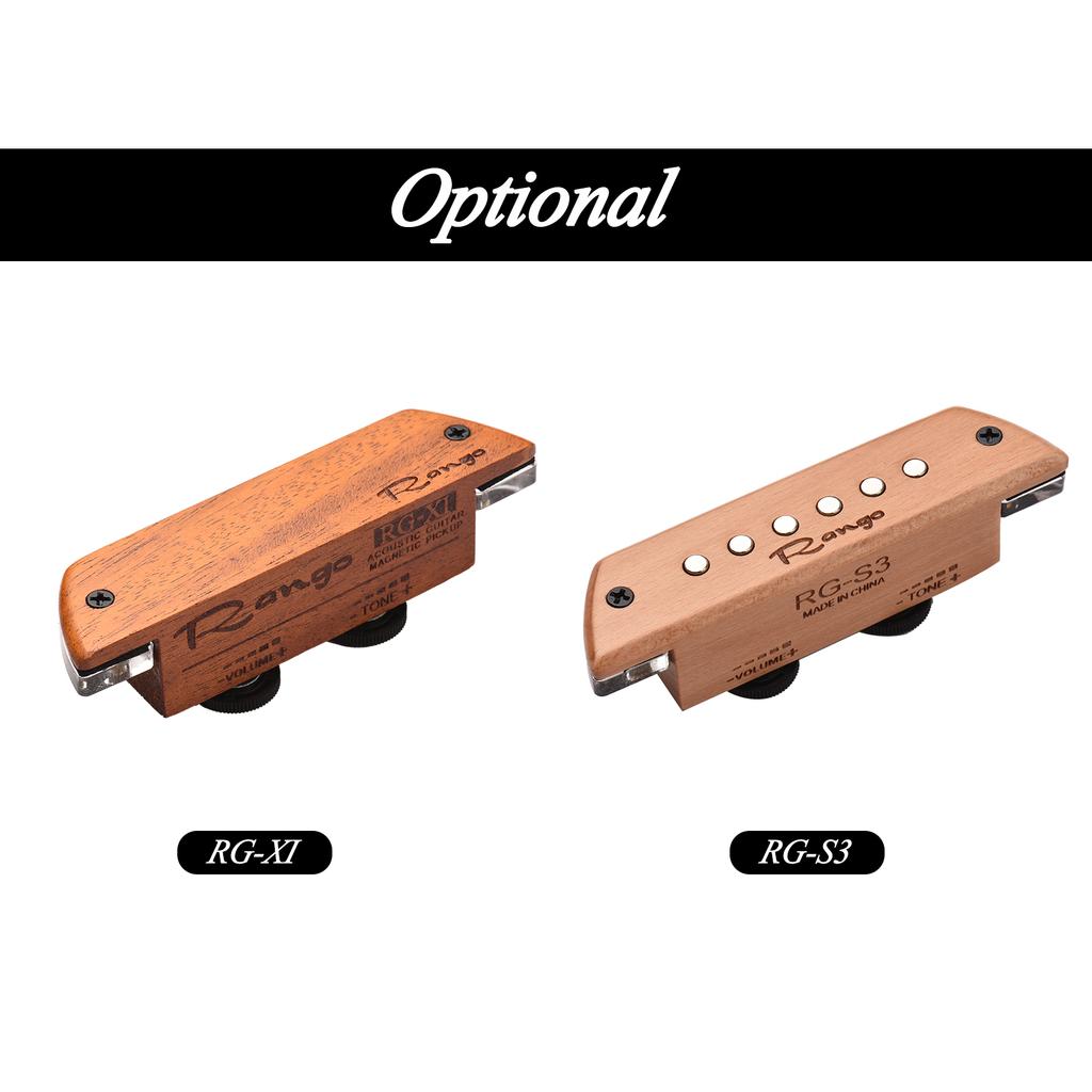 Rango RG S3 Acoustic Guitar Magnetic Pickup Beech Wood Passive Magnetic Soundhole Pickup No Battery Drilling Required